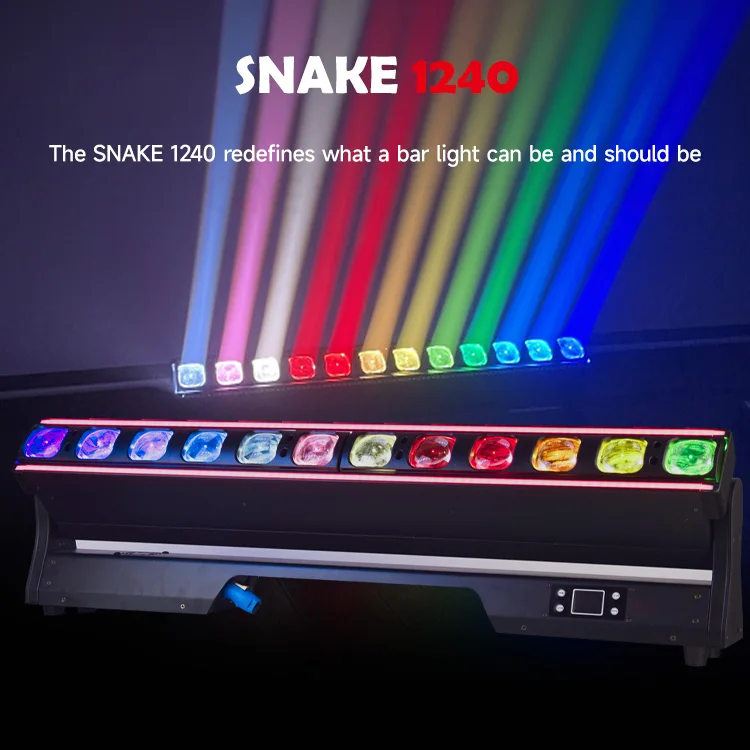 DJプロフェッショナルステージライト Snake 1240 12x40W LED ズーム