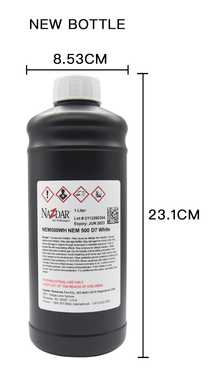 Nazdar Premium Uv Printing Ink For Epson Ricoh Gen5 Gen6 Printhead ...