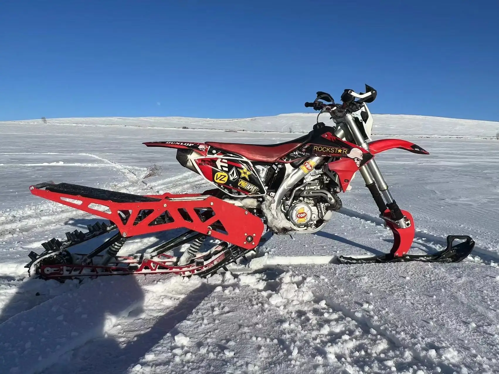 2023 New Model Fast Snow Kit For Dirt Bike Sknow Bike Kit For Sale