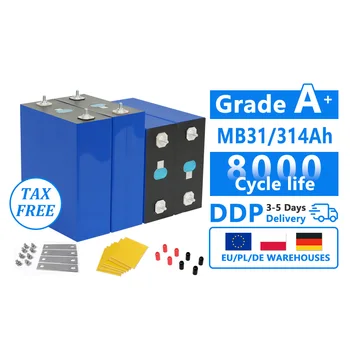 SOEC EU Stock 3.2V 314Ah Lifepo4 Lithium Battery 8000+ Cycles Screws Pure Copper Busbars Insulating Plate Solar Energy Storage