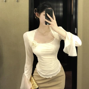 Women's  T-Shirt Breathable Knit Custom Printed Bubble T-Shirt Plain