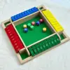 4 face color shut box game
