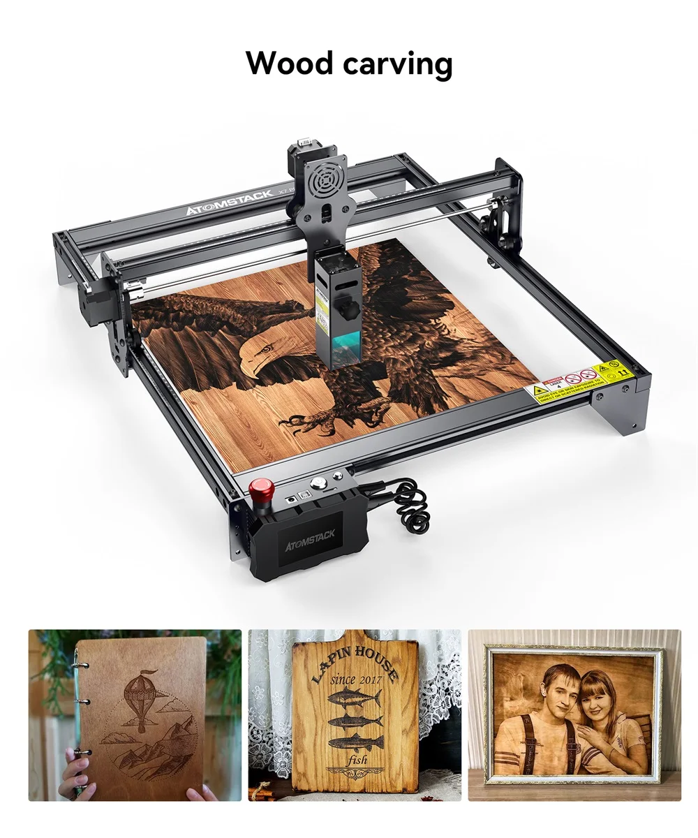 Atomstack X7 S10 Pro 50w Small Diode Laser Stamp Cutting Diy Cnc Metal