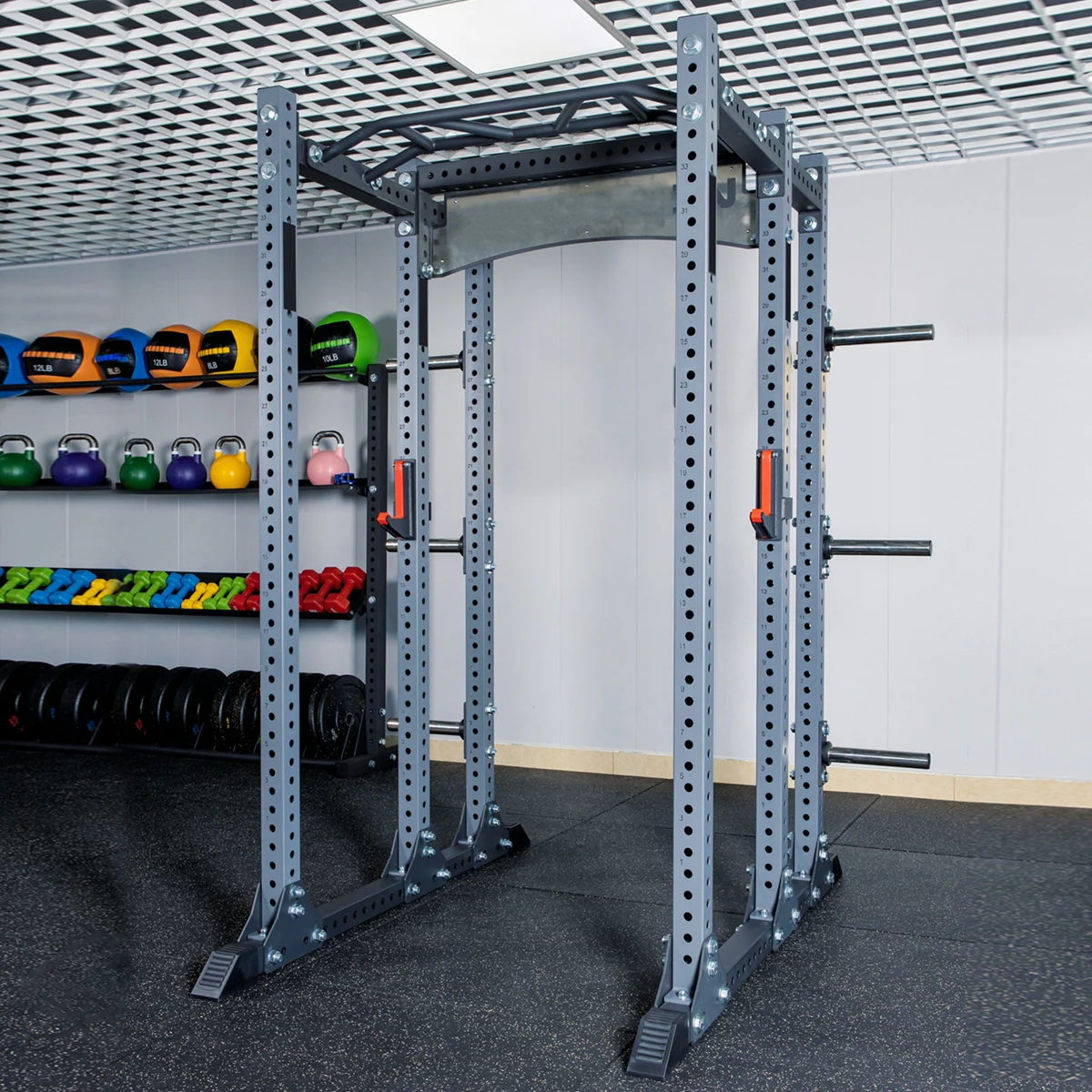 LeadMan Multi Functional Household Smith Machine Frame Fitness Squat Frame Barbell  Heavy Duty Power Rack