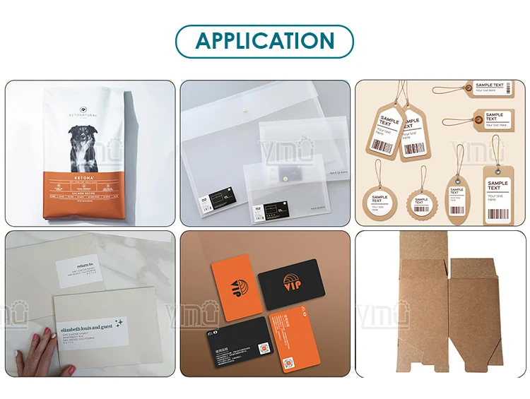 Yimu Ym210d Automatic Label On Plastic Bag Cardboard Small Bag Standup