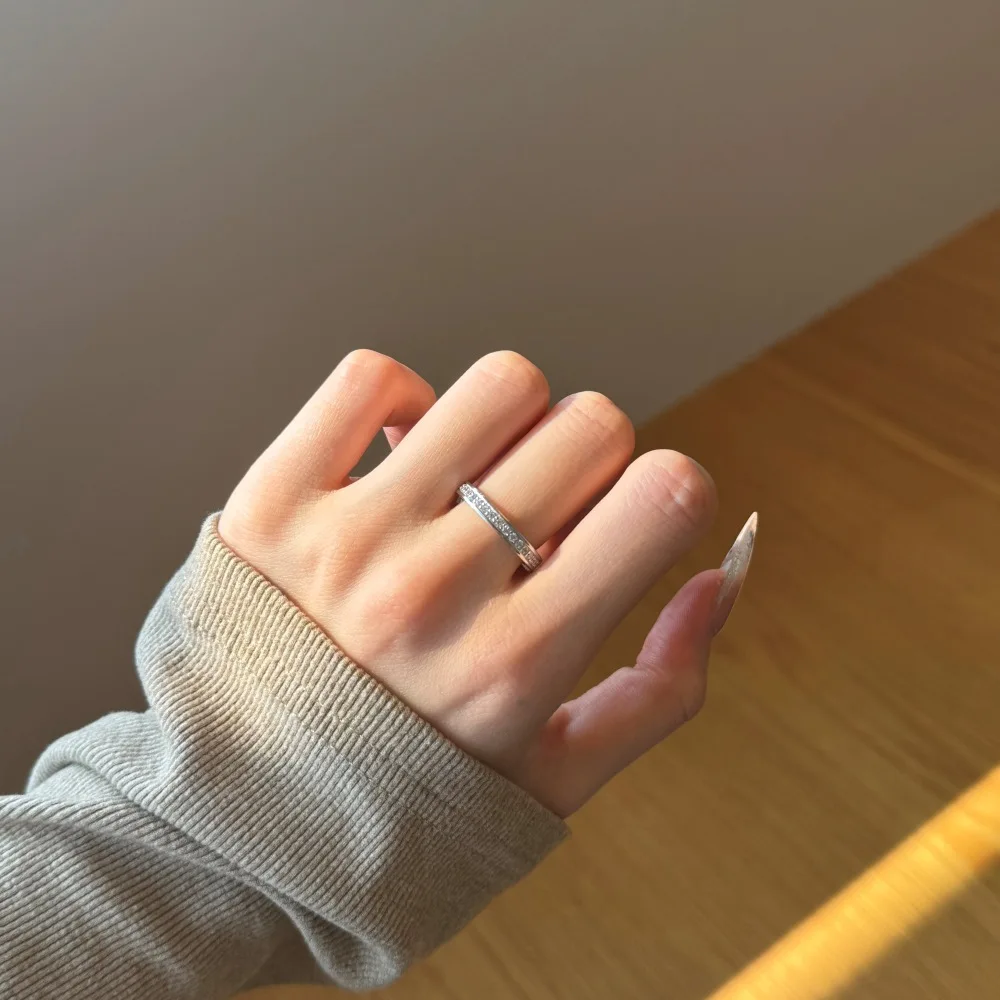 KAKODIY fashion engagement new wedding 925 sterling silver French luxury concave ring detail 6