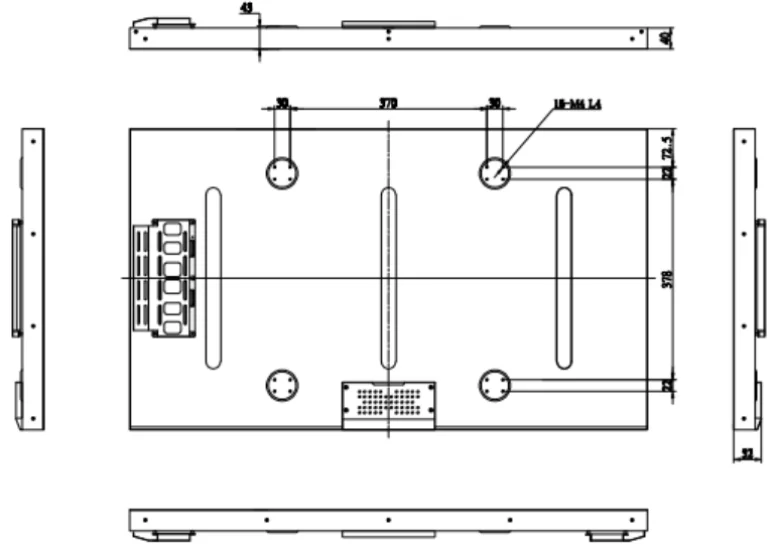 43 Inch 1000-3000 Nit CS-430FHB-N10 LCD panel High Brightness Tft Lcd Module Screen Support 1920x1080 FHD With RTD2513A borad factory