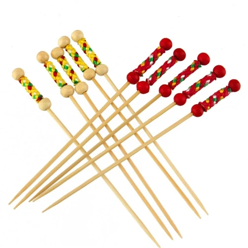 
Disposable bamboo skewer fruit picks,Bamboo decorative stick,Fruit picks;Decorative floral picks 