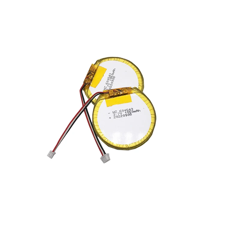 604543 604545 Round Battery 3.7v 1050mah Rechargeable