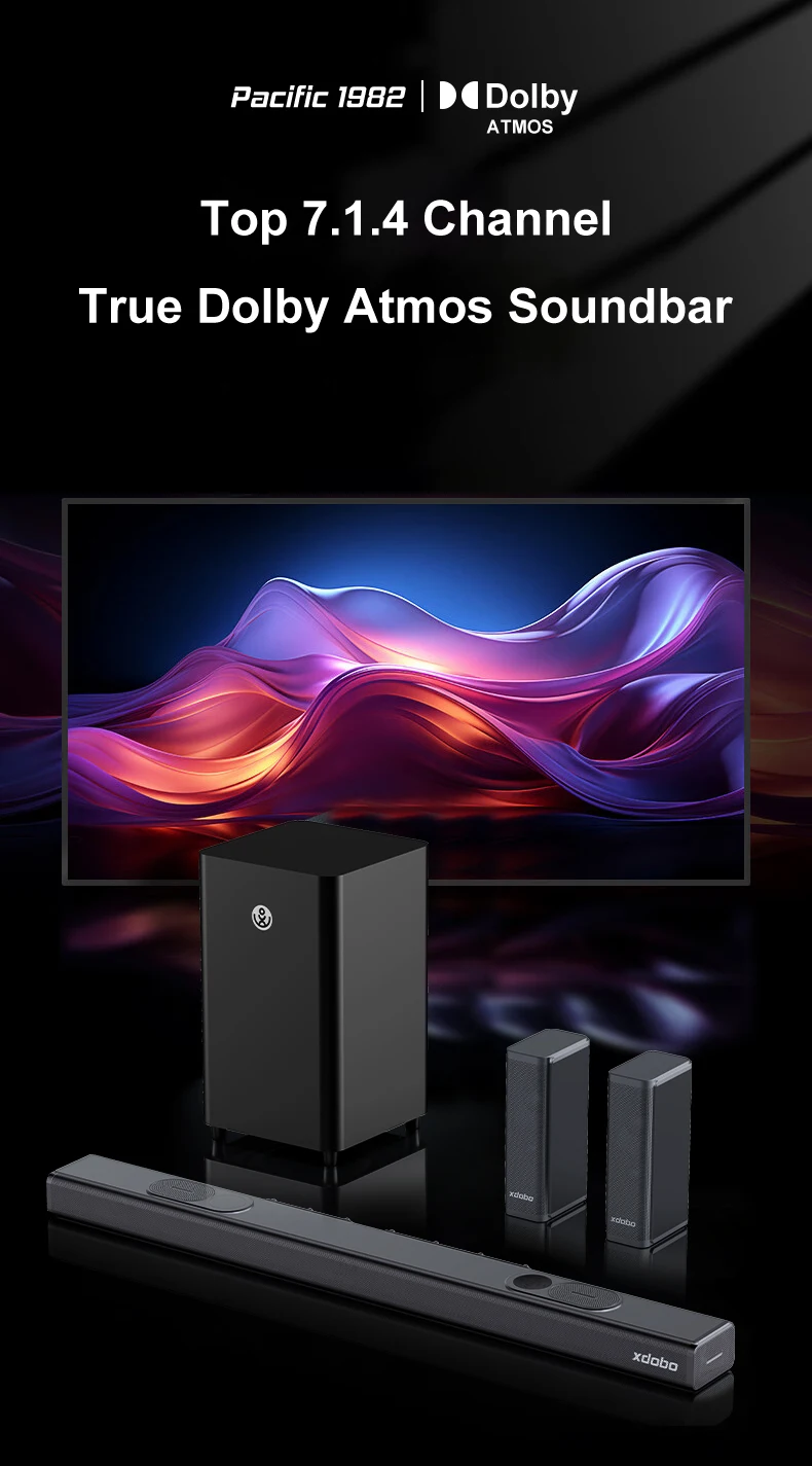 Xdobo 7.1.4 Sound Bar with Dolby Atmos - Home Theater Sound System