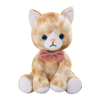 Small Cute Cat Plush Toy in Living Room Decoration Soft Simulation Version Unisex for Children's Birthday Gift PP Cotton Filling