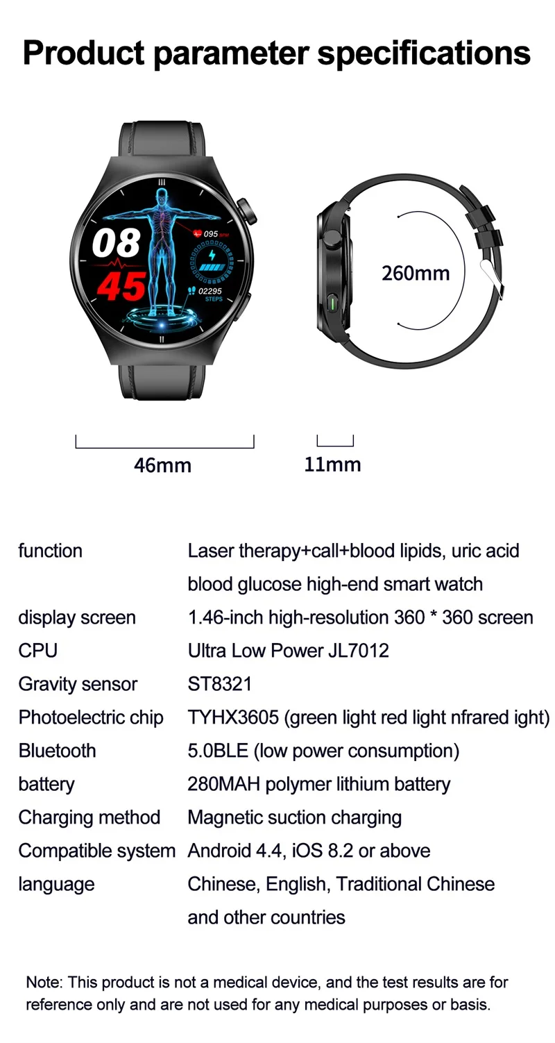 2023 New F320 Smart Watch Laser Assistance Non-Invasive Blood Sugar Body Temperature Heartbeat Monitoring Breathing Smart Watch (25).jpg