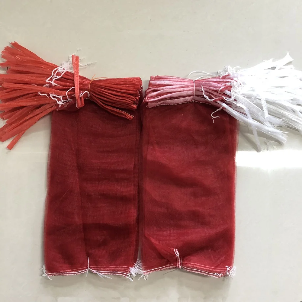 25kg Plastic Red Packaging Bags Pe Mono Mesh Bag for Onion