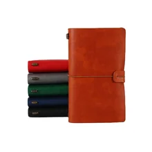 Personalized Custom Logo Leather Cover Traveler Planner Organizer Custom Diary Agenda Refillable Reusable Notebook