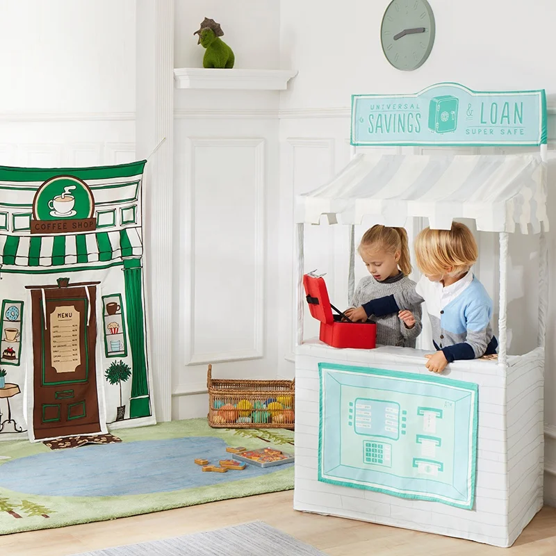 Asweets Крытая палатка для ролевых игр детей дошкольного возраста атм-бургеров Lemonade 3 в 1