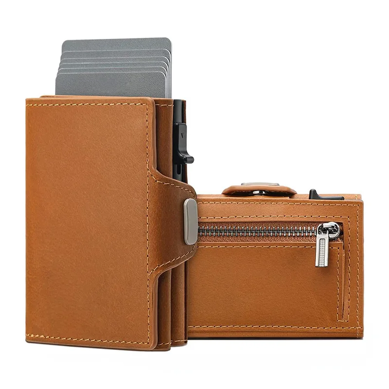 Personalized Multifunctional Zipper Coin Card Case Men Wallet Luxury Card Holders