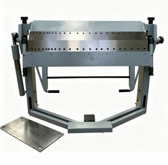 TEBAK PBB1270/2A Manual Folding Brake Mechanism, Segmented Blade Metal Bending Machine, 1270mm* 2.0mm