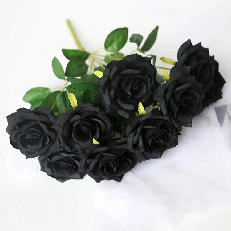 Black Artificial Flowers Collection