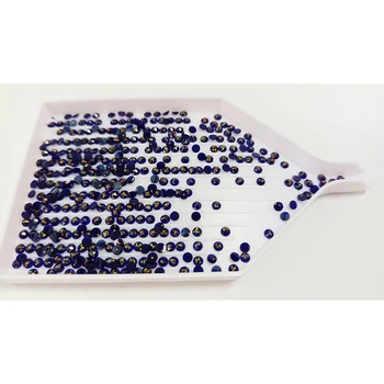 2.8mm DMC 823# Shiny Glitter Resin Round Beads Diamond Painting Accessories for Art Printed Fabric Material