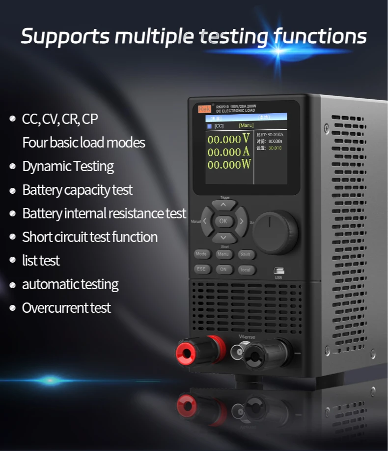 Ring Rba15 Rek RK8510A DC Electronic Load Tester 150V 20A 200W – Reliable Battery ...