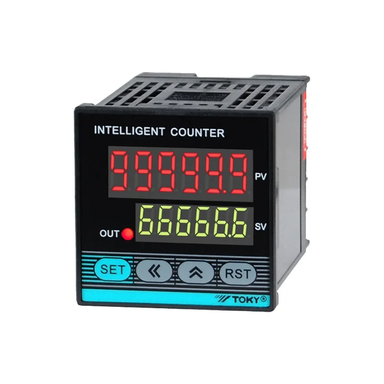 High Accuracy Industrial Microprocessor Controlled Dual Line 6 Digits Display Digital Counter