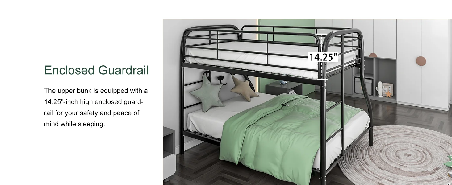 Cheap Strong Loft Bed Metal Full Size Bunk Beds Metal Bed Frame For