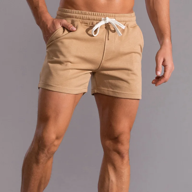 Wholesale Plus Size High Quality Men's Cotton Athletic Shorts Custom Running Gym Jogger Sweat Shorts For Men367_voghion.com