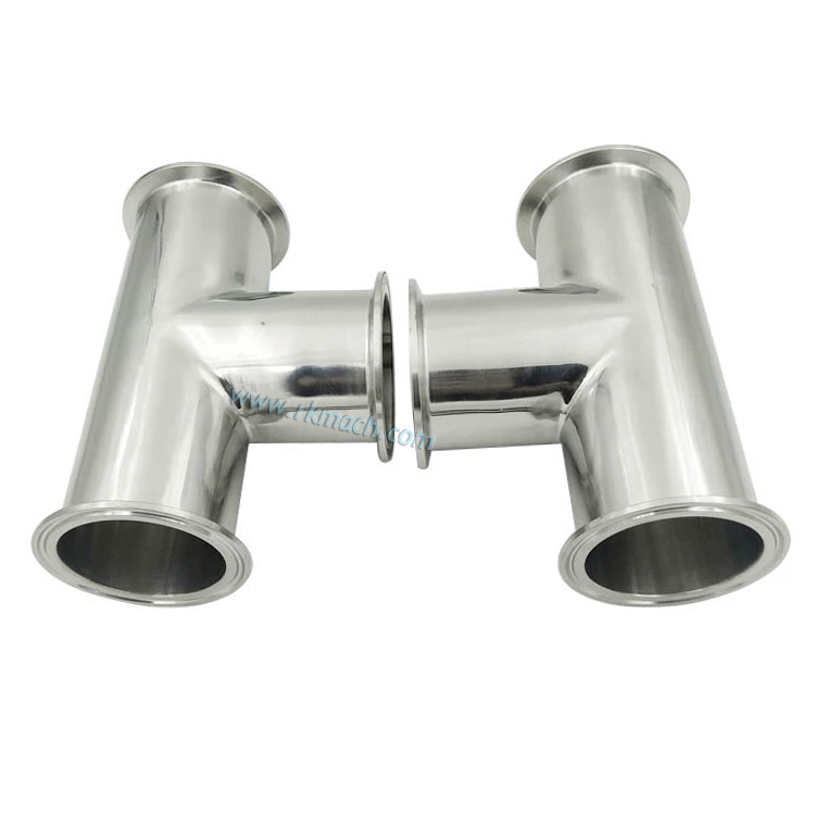 63mm Food Grade Stainless Steel 304 Tc Ferrule T Connector