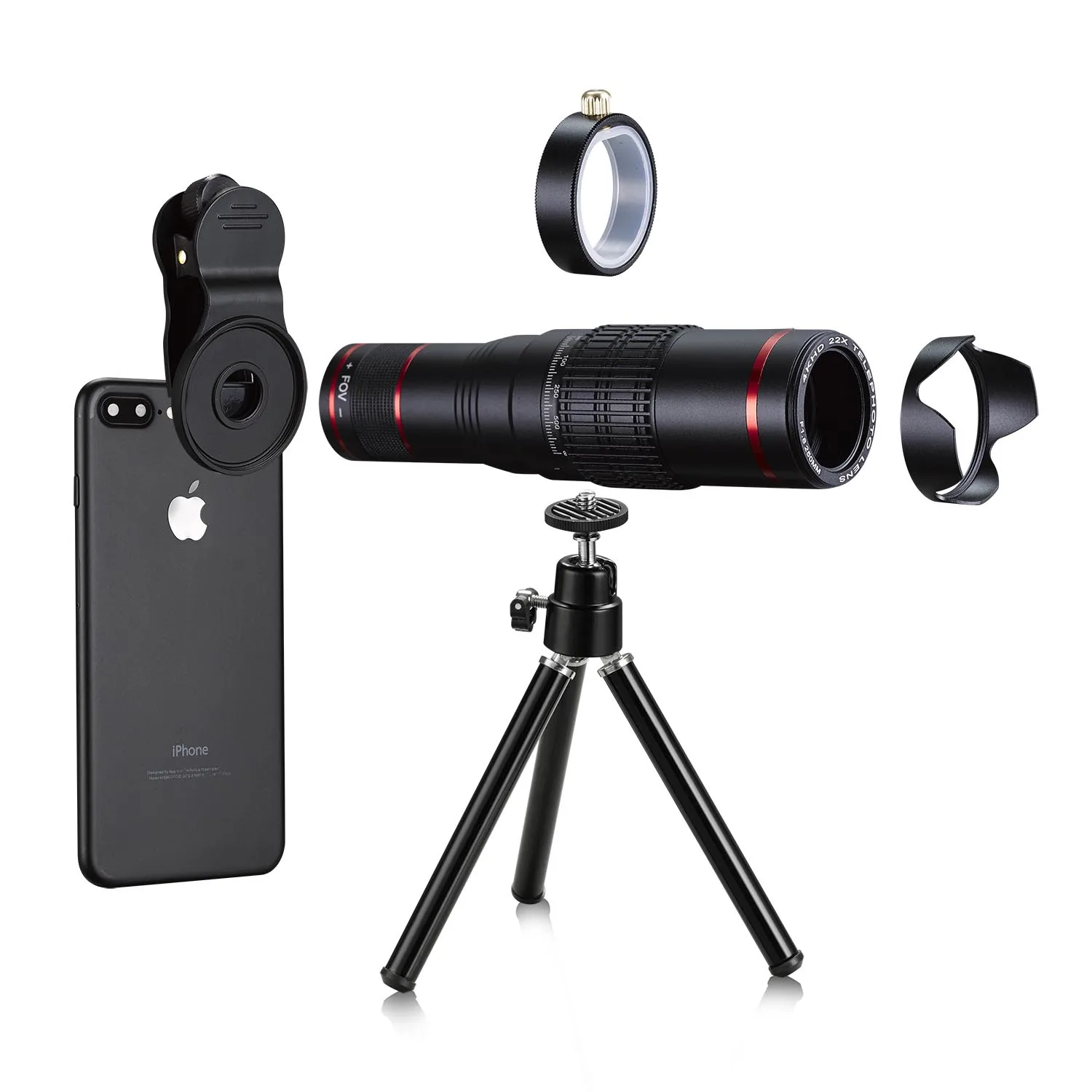INF 22x Zoom Mobiele Telefoon Telescoop - High Definition Monoculair met