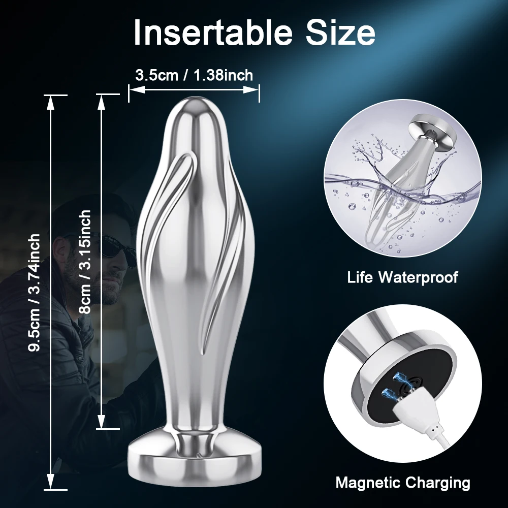 Factory Metal Material Dildos Jewelry Design Butt Plug G Spot Anal Plugs