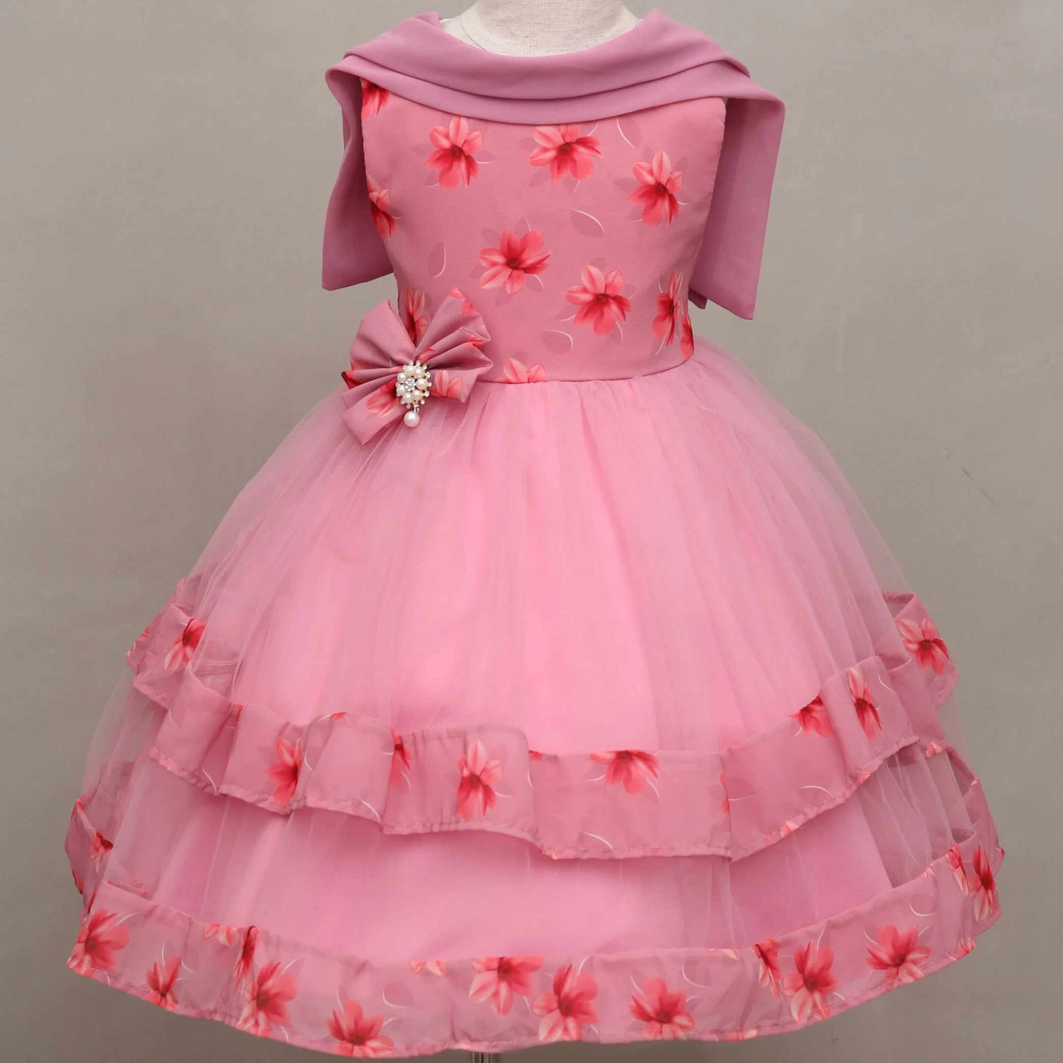 MChoice Girls Dresses Sundress Nail Bead Dress Wedding Party Dresses 34  Years Old Hot Pink  Amazonin Clothing  Accessories