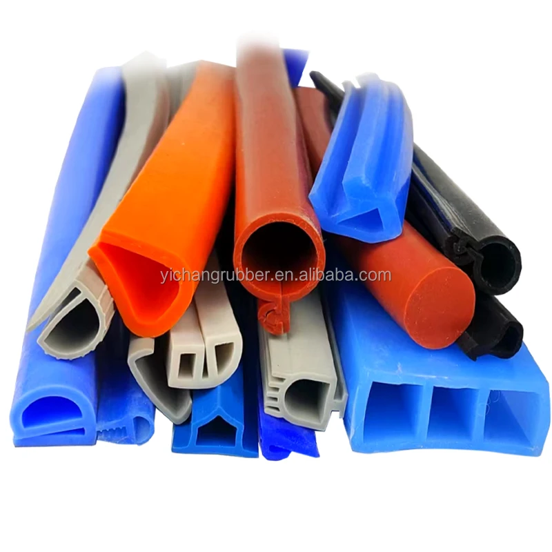 Industrial Profile Sealing Silicone Strip  Steam Room Oven Door and Window High Temperature Resistant Rubber Strip