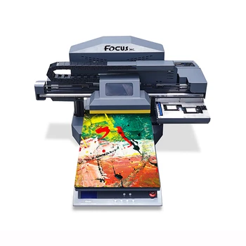 Focus Combo-Jet 8 color good quality flatbed UV printer with dual head