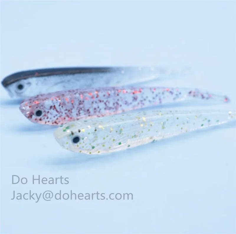 PLASTIX Plastisol Fishing Lure Plastic – 5000 Mountaineer Color (Semi-Transparent Blue With Glitter), 8 Oz Slab