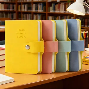 A6 A7 Customizable Soft Cover Pocket Artistic Planner Portable Journal Snap Button Hardcover Small Notebook A3 A5 Made Leather