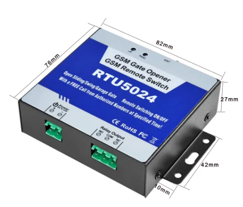 2G Control Gate Free Call Relay Switch Wireless Remote Control Door Operator RTU5024