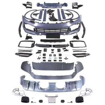 2018-2023 for Porsche Cayenne 9Y0.1 Turbo Surround Front and Rear Lip in PP Material and Carbon Fiber New Condition by Turbo GT