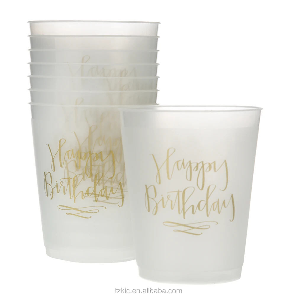 12oz Frosted Flex Cups - Perfect for Parties and Weddings