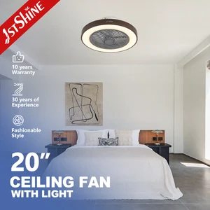1stshine Ceiling Mounted Fan Silent Contemporary Dimmable LED Ceiling Fan With Remote