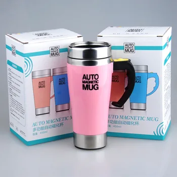 Automatic Self Stirring Mug - Magnetic Stainless Steel Eco-Friendly Self Mixing  Coffee Cup - Shop For Faves