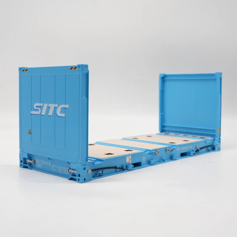 【LAC】O.A.S Container Model Factory Customized Scale1:20 Plastic Crafts Shipping Boxes SITC Flat Rack Container Model