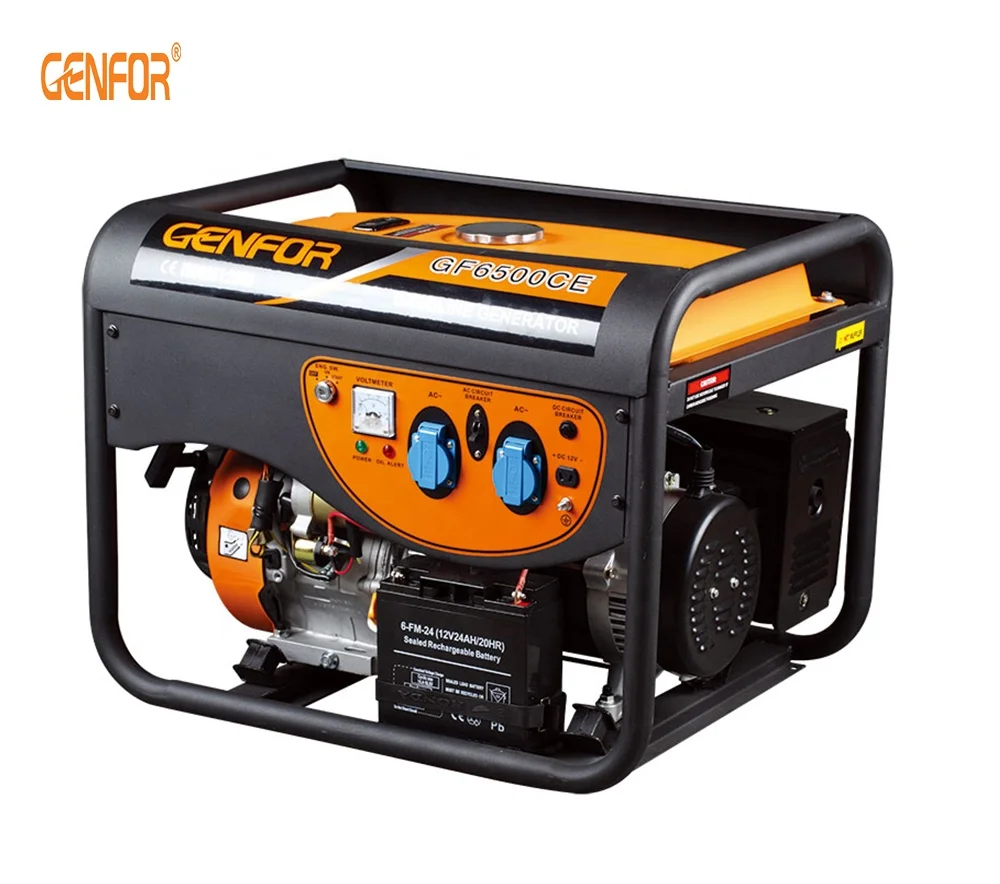 6.5kw Portable Generator Recoil Start Key Start Gasoline Generator