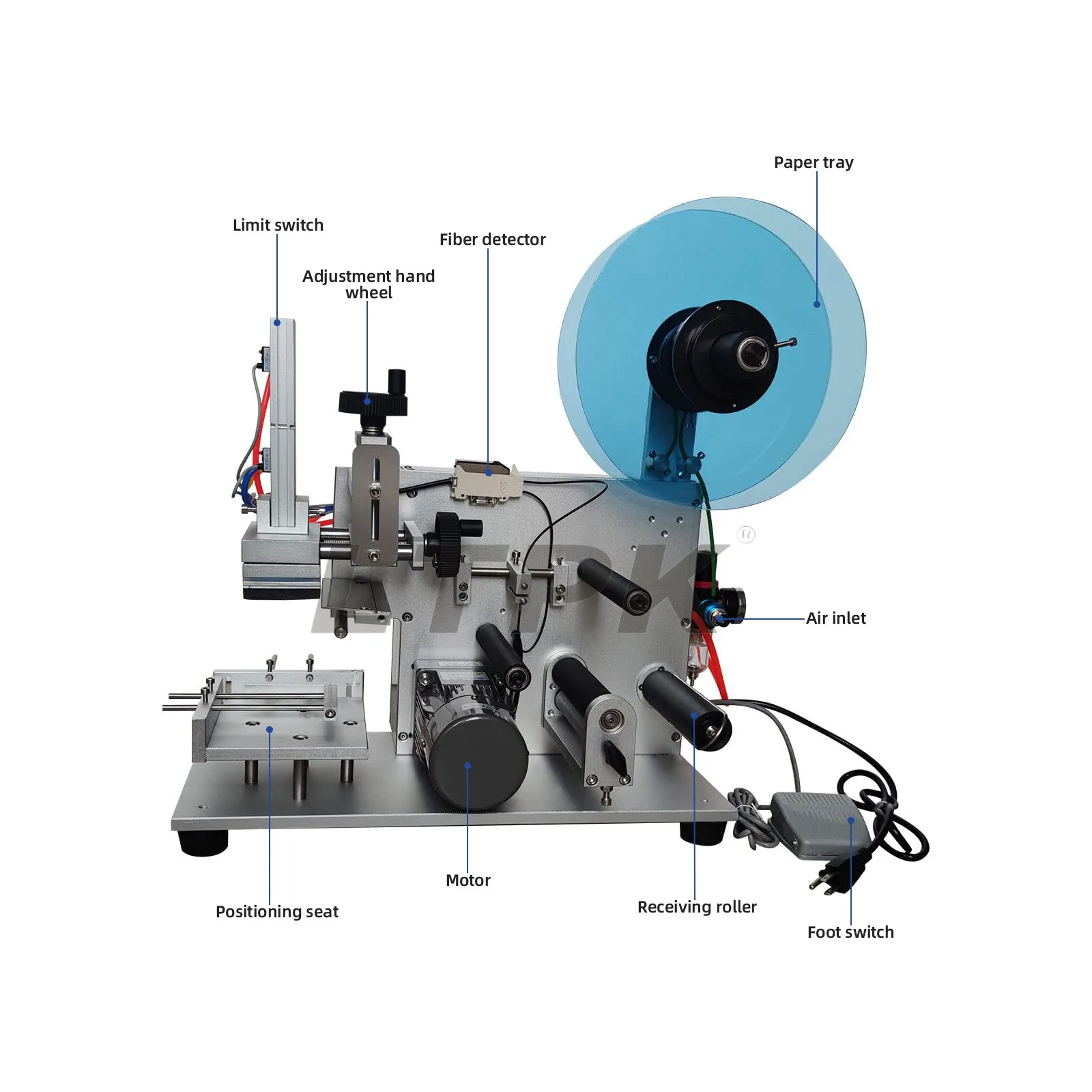 Máy dán nhãn mặt phẳng bán tự động SK-LT60