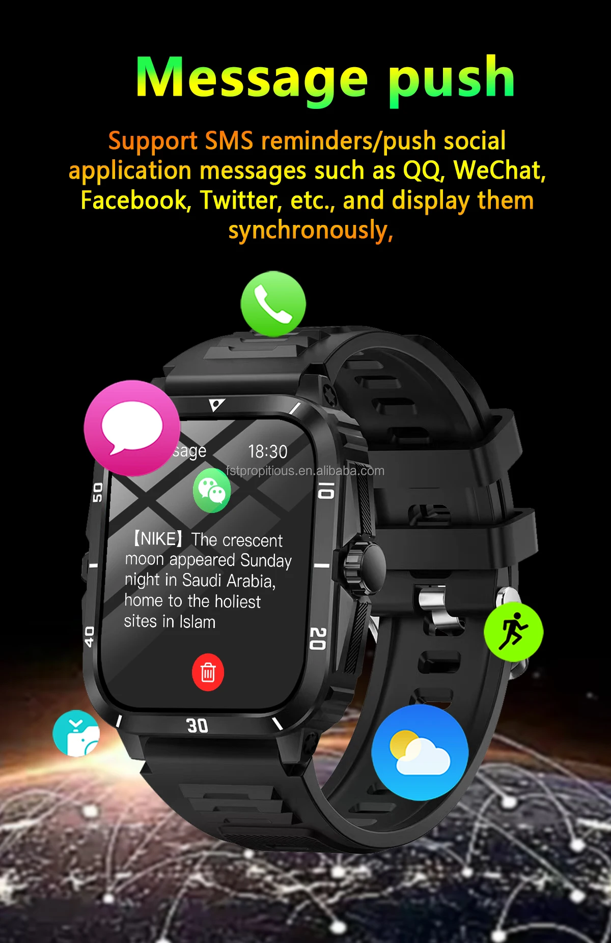 Reloj inteligente deportivo barato H23 HD Pantalla Completa Fitness Sport  Monitor Smartwatch pulsera portátil mensajes de fotografía remotos Push