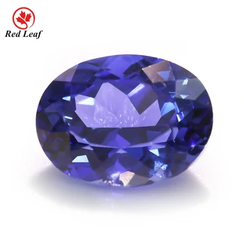 Redleaf gems wholesale oval shape royal blue color lab grown gems