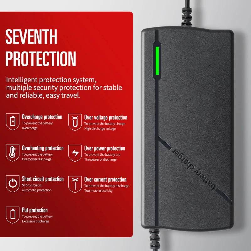 New Arrival CHAOCHENBEN 48V 3A Electric Bicycle Battery Charger 150W Output Power DC 54.6V Lithium Battery supplier