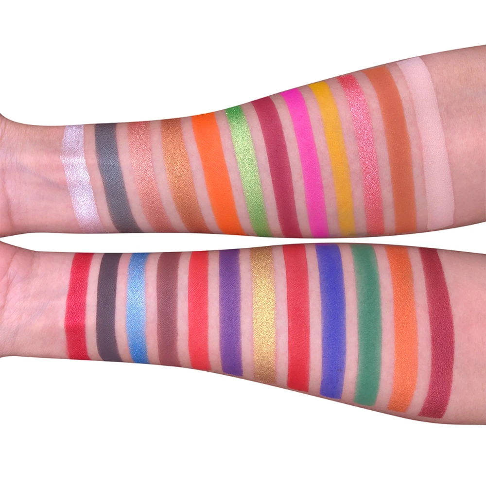 24 цвета морской узор синяя сковорода матовое стекло с перламутровым эффектом Палетка теней для век частная метка макияж палитра