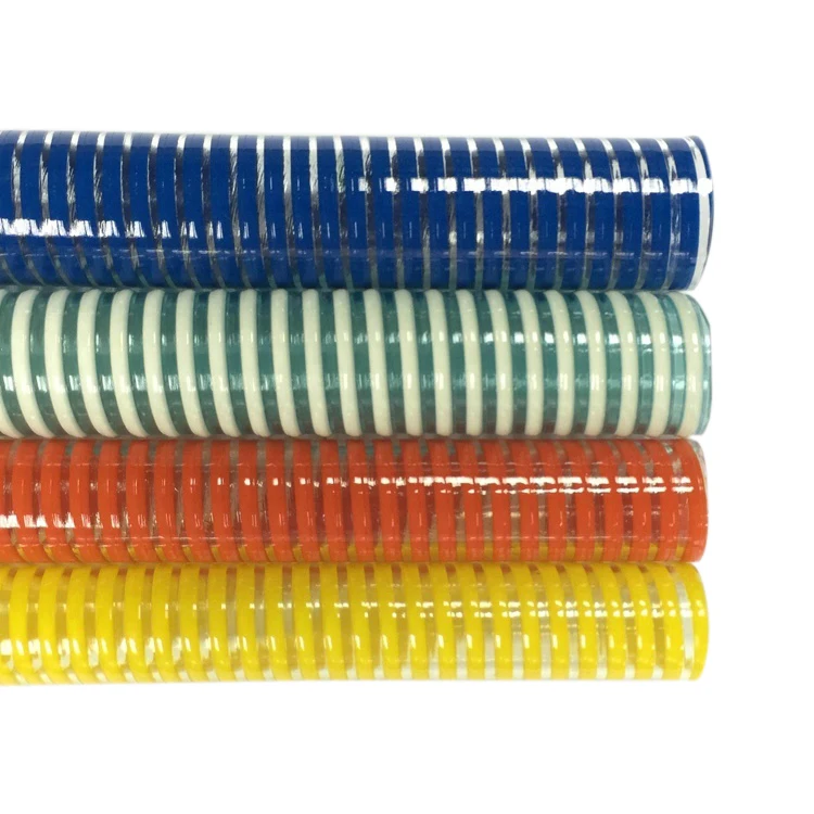 Manguera de succión de hélice Flexible de PVC de alta resistencia, tubo de 1, 2, 3, 4, 5, 6, 8, 10, 12 pulgadas para minería, bomba de aceite de agua al vacío, conducto de Spa, arena, aguas residuales