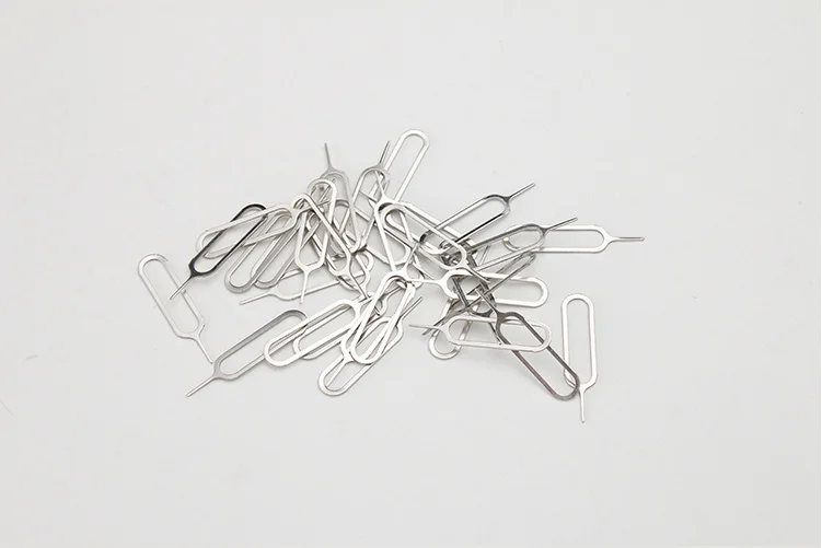OEM SIM Card Eject Tool Needle Pin for All Phones Retrieve SIM Card Tray Push Eject Pin Tool Steel Custom Shape 5000pcs ISO9001