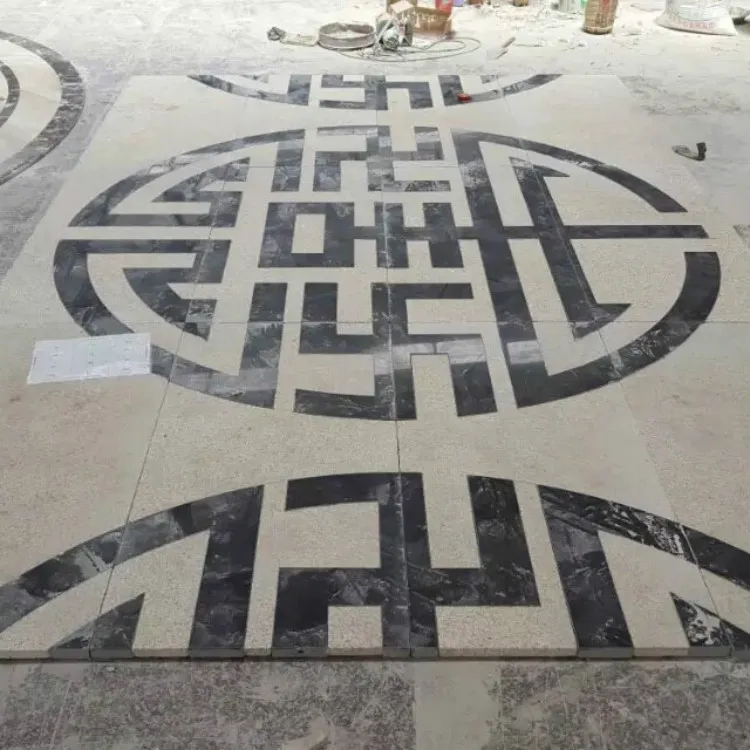 Reka Bentuk Jubin Lantai Marmar Moden Berwarna Kelabu dan Putih untuk Projek Villa